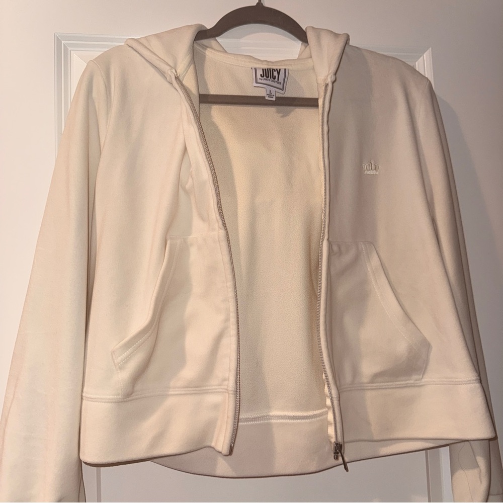 Juicy Couture Cream Crown Embroidered Apparel